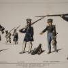 ANTIQUE COLORED MILITARY ETCHING BY JACQUEMIN PIC-2