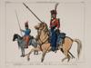 ANTIQUE COLORED MILITARY ETCHING BY JACQUEMIN PIC-1