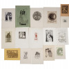 COLLECTION OF 16 EUROPEAN MID CENTURY BOOKPLATES PIC-0