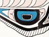 TLINGIT TRIBAL ART PRINT FISH SIGNED RAYMOND PECK PIC-2