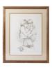 FRAMED LITHOGRAPH MOTHER WITH CHILD SIGNED VICKY PIC-0