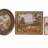 FRAMED EMBROIDERED PAINTINGS LANDSCAPES JUDAICA PIC-3