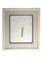 ABSTRACT MINIMALIST WATERCOLOR PAINTING FRAMED