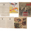 COLLECTION OF WWII ERA DOCS PRINT MAPS NEWSPAPERS PIC-1