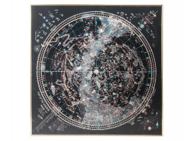 FRAMED CUSTOM SKY CHART PRINT MAP OF THE UNIVERSE