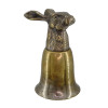 SILVER PLATED BRASS STIRRUP CUP WITH RABBIT HEAD PIC-4