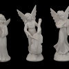 VINTAGE GERMAN WHITE PORCELAIN ANGEL FIGURINES PIC-1