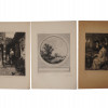 ANTIQUE FRENCH ETCHING PRINT COLLECTION PIC-4