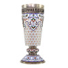 RUSSIAN GILT SILVER ENAMEL PRESENTATION VODKA CUP PIC-2