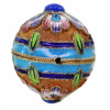 RUSSIAN SILVER GILT ENAMEL LAZULI EGG PENDANT PIC-2