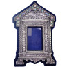 RUSSIAN SILVER AND CLOISONNE ENAMEL PICTURE FRAME PIC-0