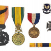 COLLECTION OF STERLING SILVER MEDAL INSIGNIAS PIC-0