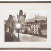 VINTAGE PHOTO PRINT OF CHARLES BRIDGE IN PRAGUE PIC-0