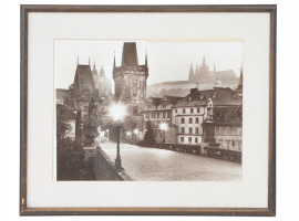 VINTAGE PHOTO PRINT OF CHARLES BRIDGE IN PRAGUE