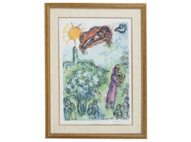 FRENCH KING DAVID COLOR LITHOGRAPH MARC CHAGALL
