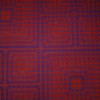 OP ART PRINT ON BOARD BLUE AND RED HANDSIGNED PIC-1