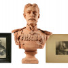 A RUSSIAN BUST AND PHOTO GRAND DUKE K. K. ROMANOV PIC-0