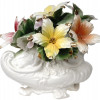 CAPODIMONTE FLOWER BASKETS AND ZHOSTOVO TRAYS PIC-3