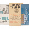 VINTAGE GOODYEAR POSTERS AND HORSE TRAINING ADD PIC-0