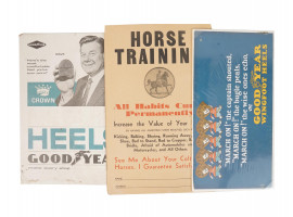 VINTAGE GOODYEAR POSTERS AND HORSE TRAINING ADD