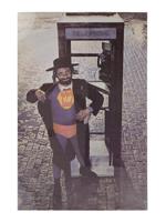 VINTAGE 60S POSTER HASSIDIC JEWISH RABBI SUPERMAN