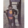 VINTAGE 60S POSTER HASSIDIC JEWISH RABBI SUPERMAN PIC-1