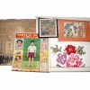 4 ORIENTAL WALL DECOR PRINTS AND SCROLL PAINTING PIC-0