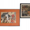 4 ORIENTAL WALL DECOR PRINTS AND SCROLL PAINTING PIC-1