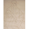 ETCHING BY FRIEDLANDER AND DRAWING OF JOE BURMAN PIC-2