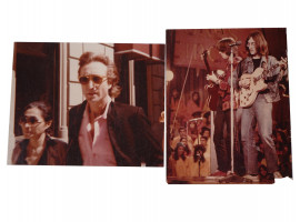 TWO AMATEUR COLOR PHOTO PRINTS OF JOHN LENNON