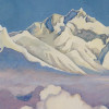 RUSSIAN PAINTING TIBETAN LANDSCAPE SIGNED ROERICH PIC-2