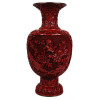 ANTIQUE CHINESE CINNABAR LACQUER VASE PIC-0