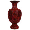 ANTIQUE CHINESE CINNABAR LACQUER VASE PIC-1