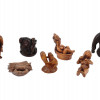 GROUP OF ANTIQUE JAPANESE CARVED NETSUKE FIGURINES PIC-0