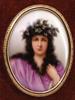 ANTIQUE 19TH C. FRENCH MINIATURE PAINTING MUSE PIC-3