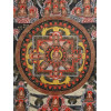 ANTIQUE TIBETAN MANDALA MIXED MEDIA PAINTING PIC-1