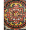 ANTIQUE TIBETAN MANDALA MIXED MEDIA PAINTING PIC-2