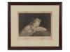 ANTIQUE ETCHING SIGNED JOHN SARTAIN AFTER COOMANS PIC-0