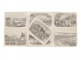 SEVEN AMERICAN CIVIL WAR MILITARY ENGRAVINGS