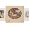 THREE ANTIQUE HAND COLORED ENGRAVINGS PIC-0