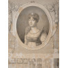 ANTIQUE JOSEPHINE BONAPARTE PORTRAIT ETCHING PIC-1