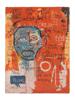 ATTR TO JEAN MICHEL BASQUIAT MIXED MEDIA PAINTING PIC-0