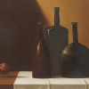 RUSSIAN PAINTING STILL LIFE BOTTLES OLEG BASAYEV PIC-1