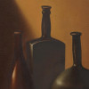 RUSSIAN PAINTING STILL LIFE BOTTLES OLEG BASAYEV PIC-2