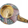 RUSSIAN GILT SILVER CLOISONNE ENAMEL BIRD KOVSH PIC-6