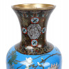 ANTIQUE JAPANESE MEIJI CLOISONNE GOLD INLAY VASE PIC-5