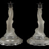 VINTAGE FRENCH BACCARAT DOLPHIN CANDLEHOLDERS PIC-3