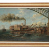 SIGNED OIL PAINTING AFTER JOHN STOBART ST. LOUIS PIC-0