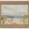 IMPRESSIONIST OIL PAINTING BEACH SEASCAPE FRAMED PIC-0