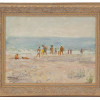 SEA SCAPE OIL PAINTING IN MANNER OF IMPRESSIONISM PIC-0